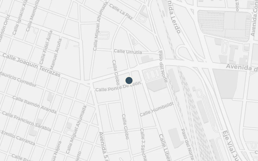 Map of Downtown Ciudad Juárez today