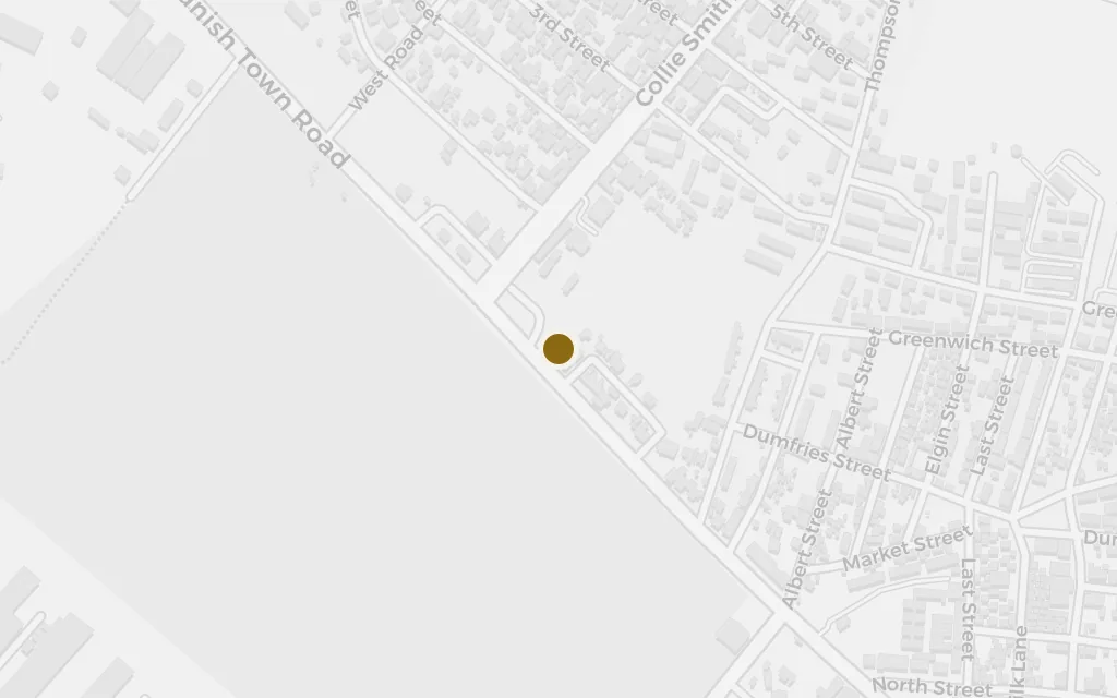 Map of West Kingston (the garrison) today