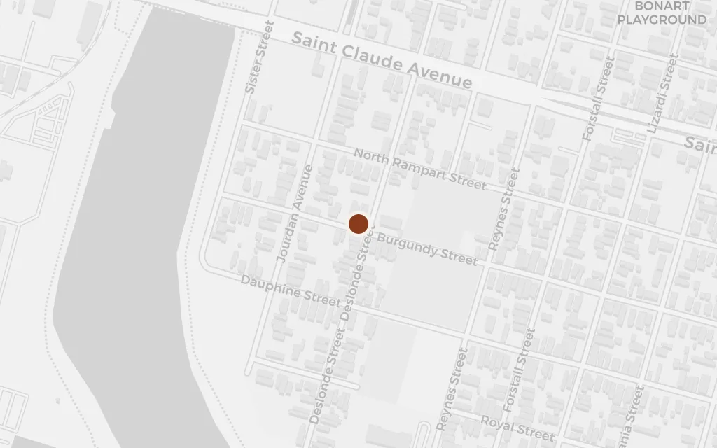Map of Levy Pants, down by the river today