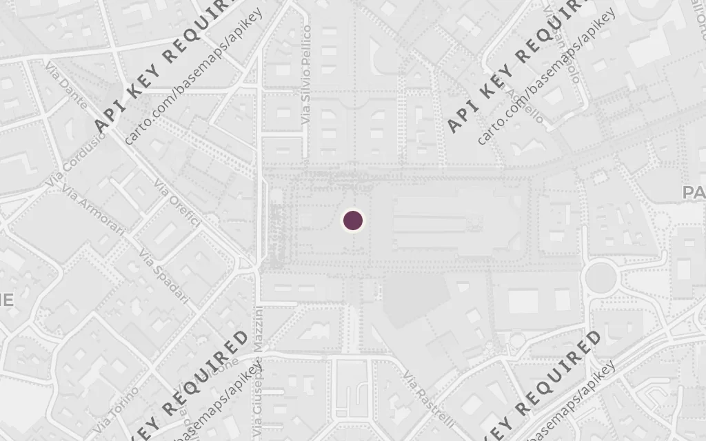 Map of The American hospital, Milan today