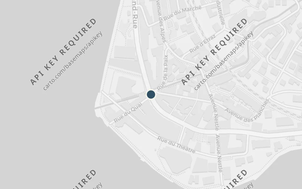 Map of Montreux, Switzerland today