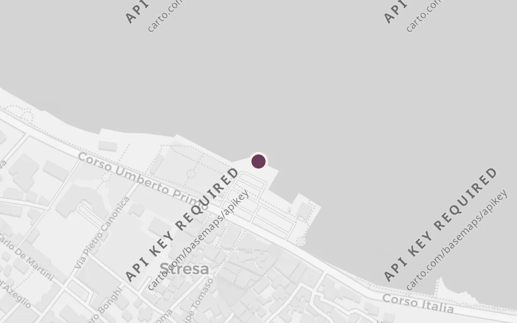 Map of Stresa on Lake Maggiore today