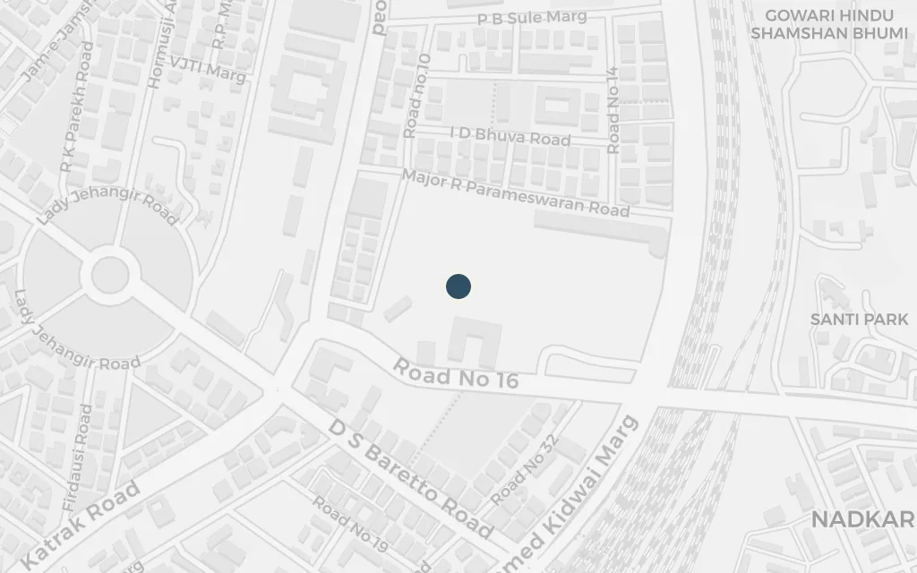 Map of The tailors' slum colony today