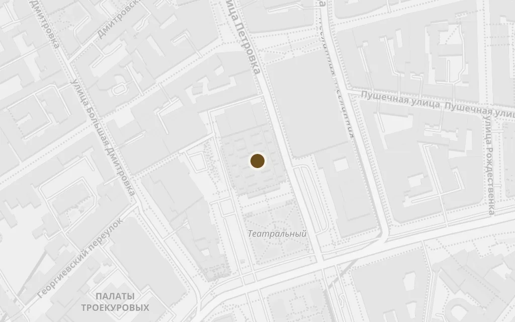 Map of The Bolshoi Theatre today