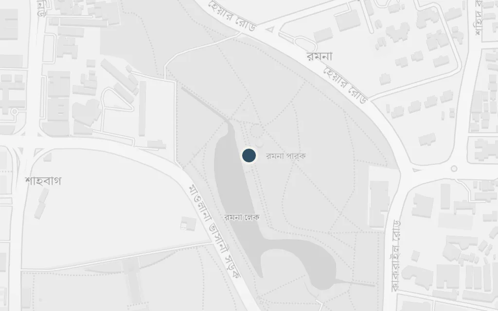 Map of Ramna, under curfew today