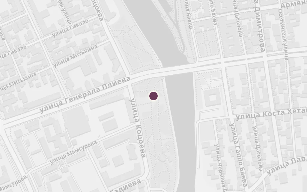 Map of The frontier fort (Bela) today