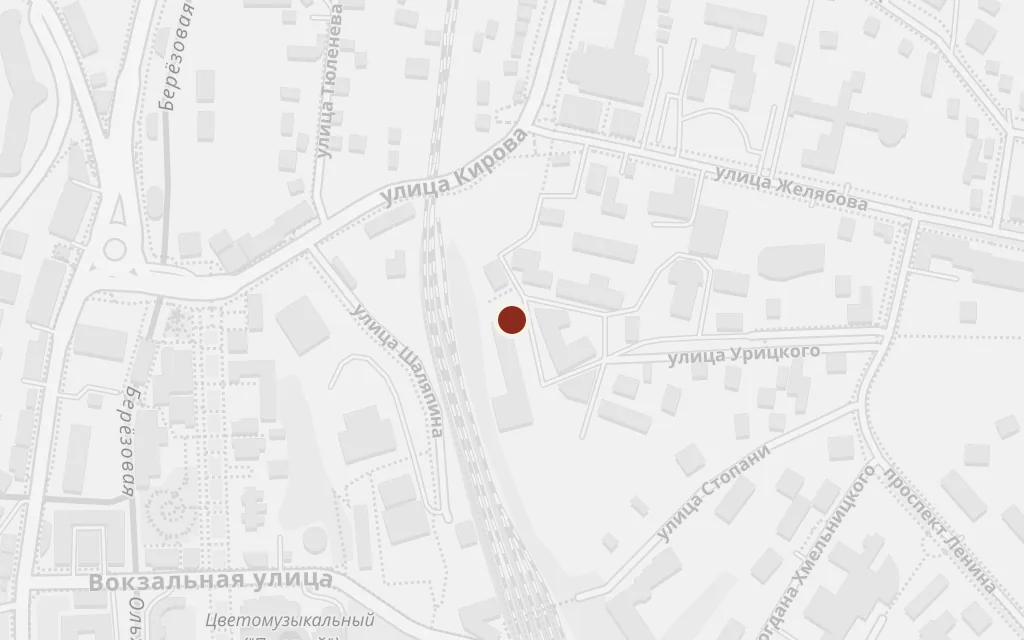Map of Kislovodsk (the springs) today