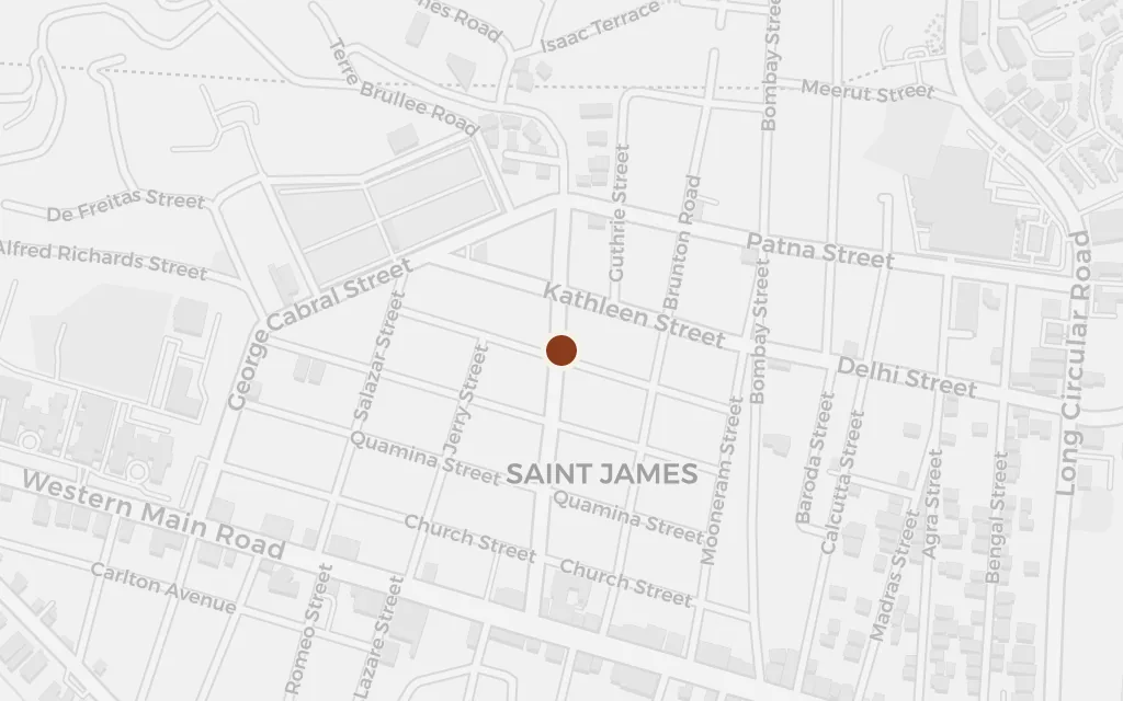 Map of The house on Sikkim Street today