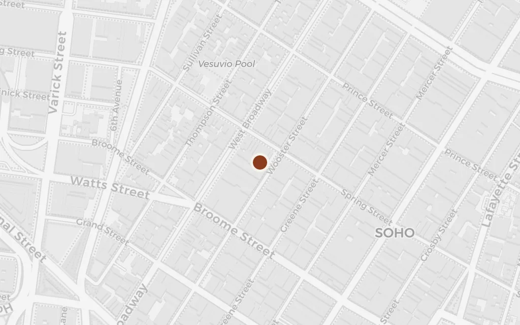 Map of The Greene Street loft today