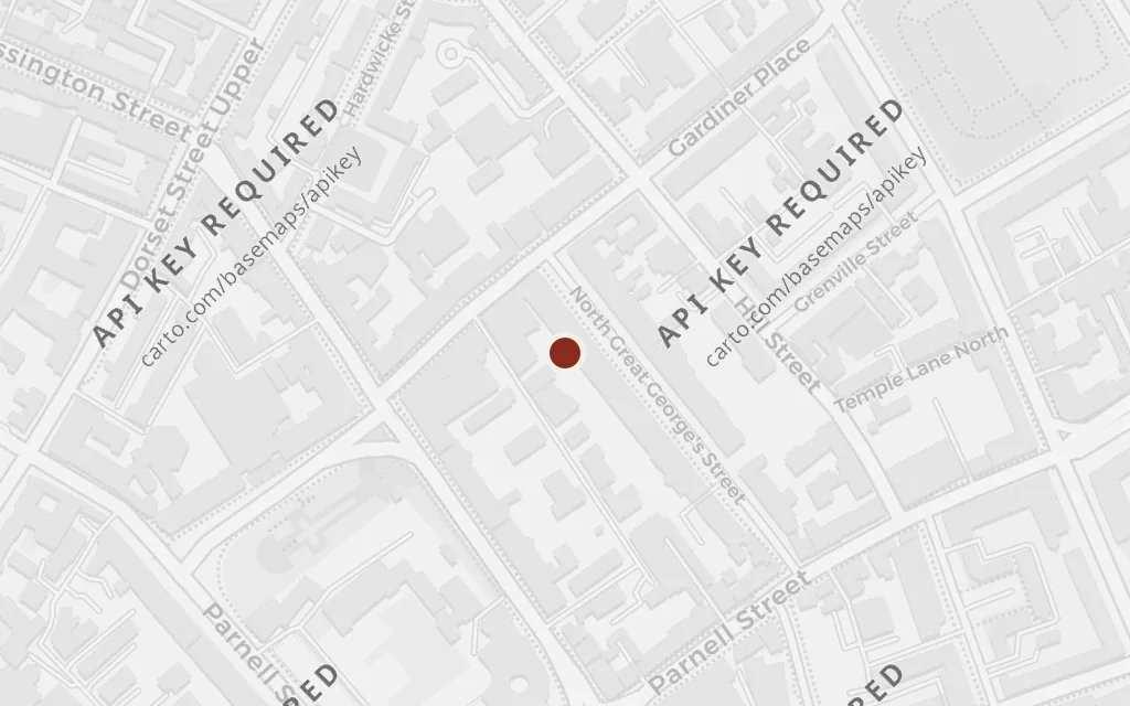Map of Belvedere College, Great Denmark Street today