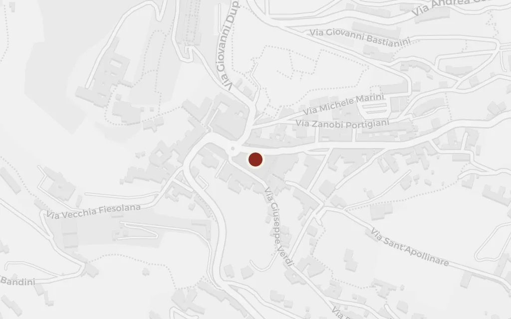 Map of The hillside at Fiesole today