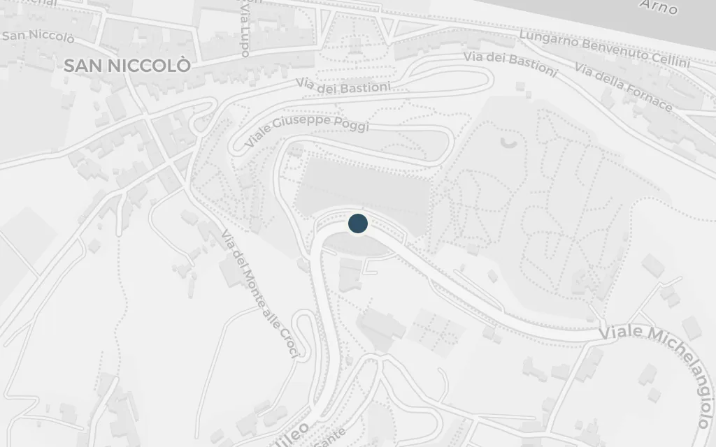 Map of Piazzale Michelangelo today
