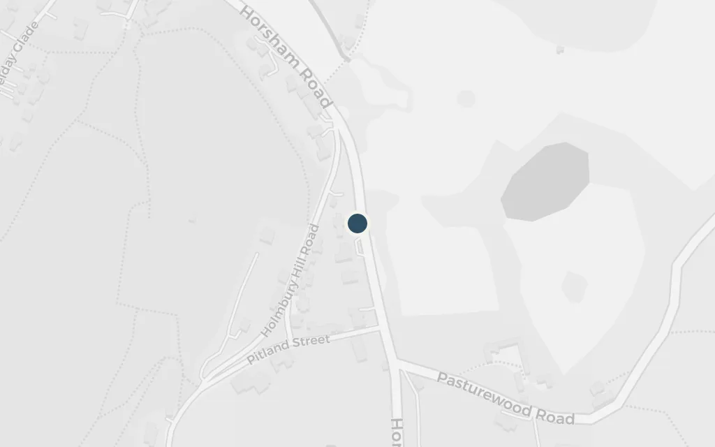 Map of Summer Street and Windy Corner, Surrey today