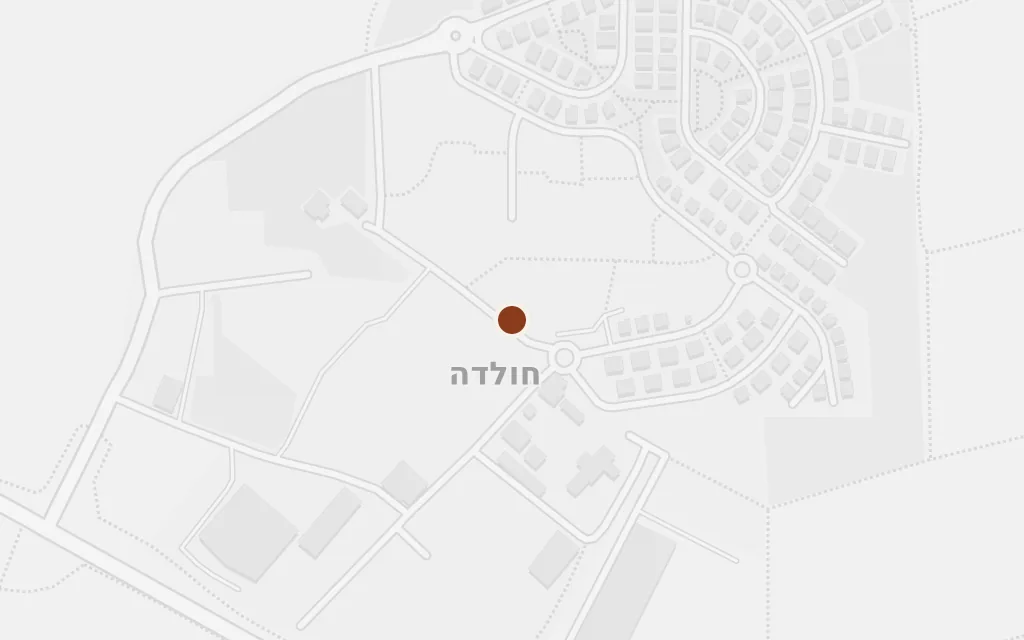Map of Kibbutz Hulda today