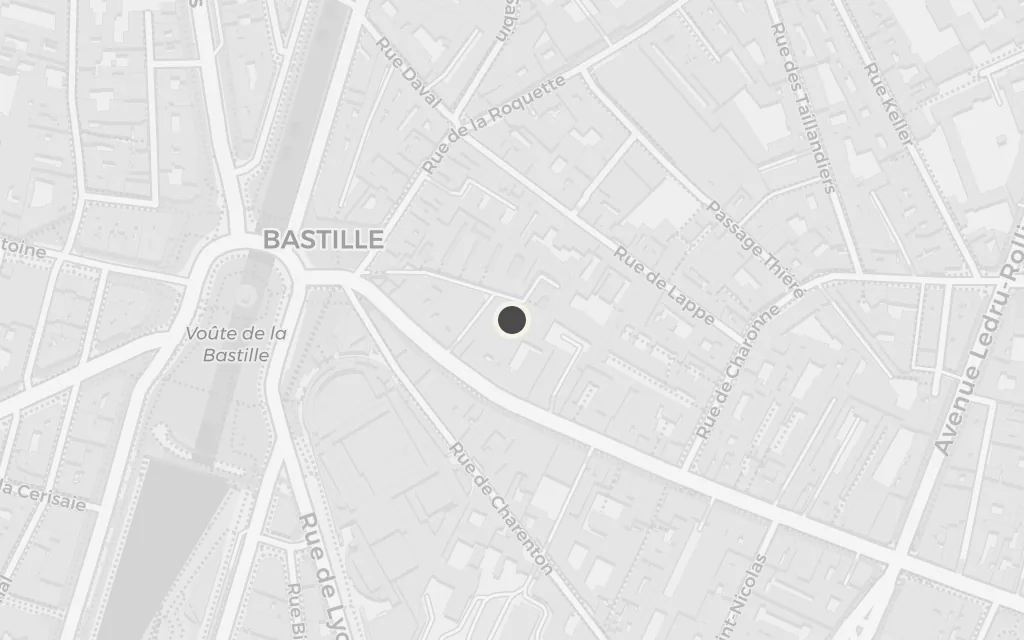 Map of Saint-Antoine, Paris today