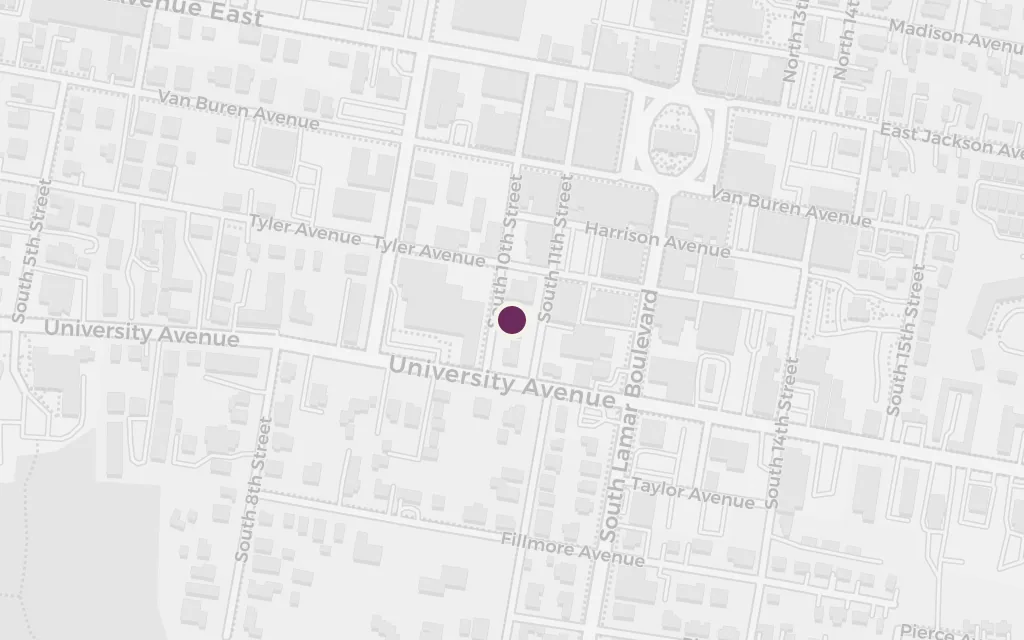 Map of Miss Rosa Coldfield's house, Jefferson today