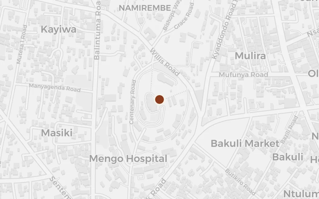 Map of Namirembe Hill, Kampala today