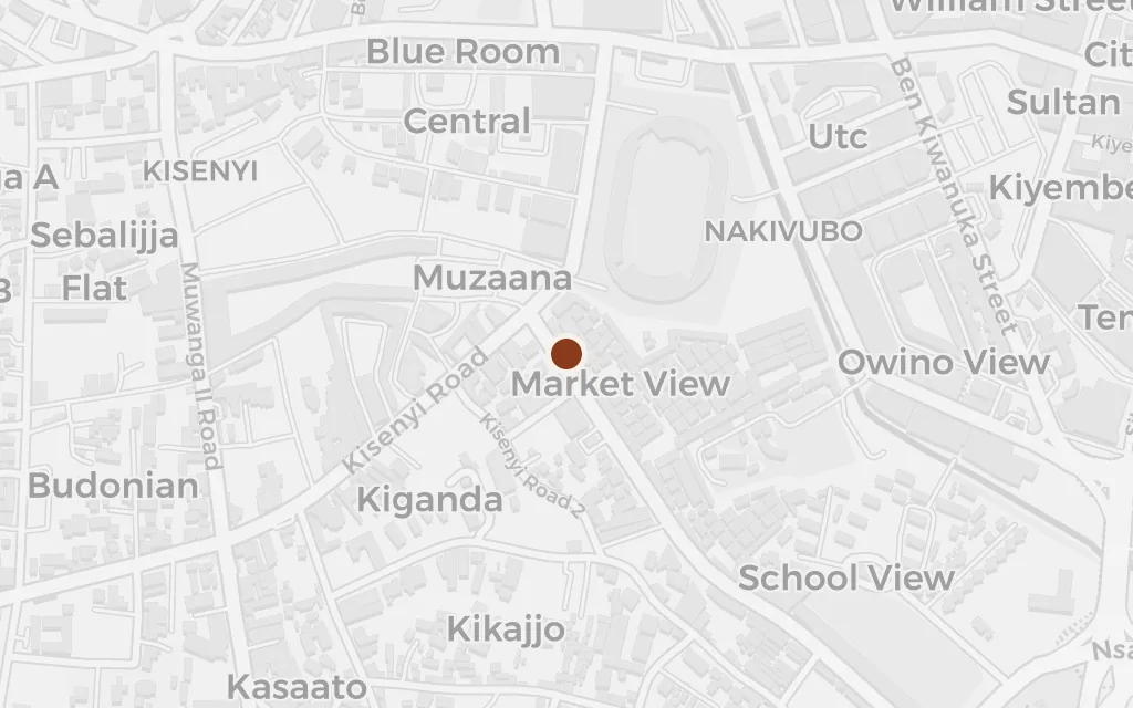 Map of St Balikuddembe (Owino) Market today