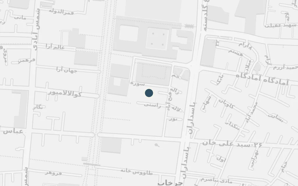 Map of The mission (Isfahan) today