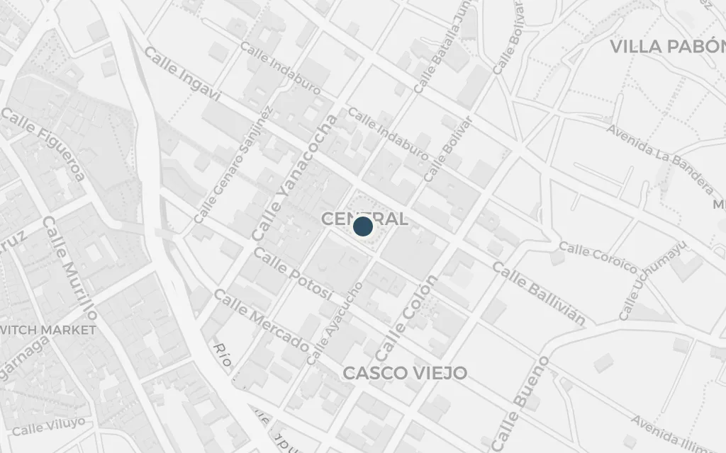 Map of Plaza Murillo today