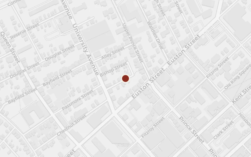 Map of Charlottetown (Queen's Academy) today