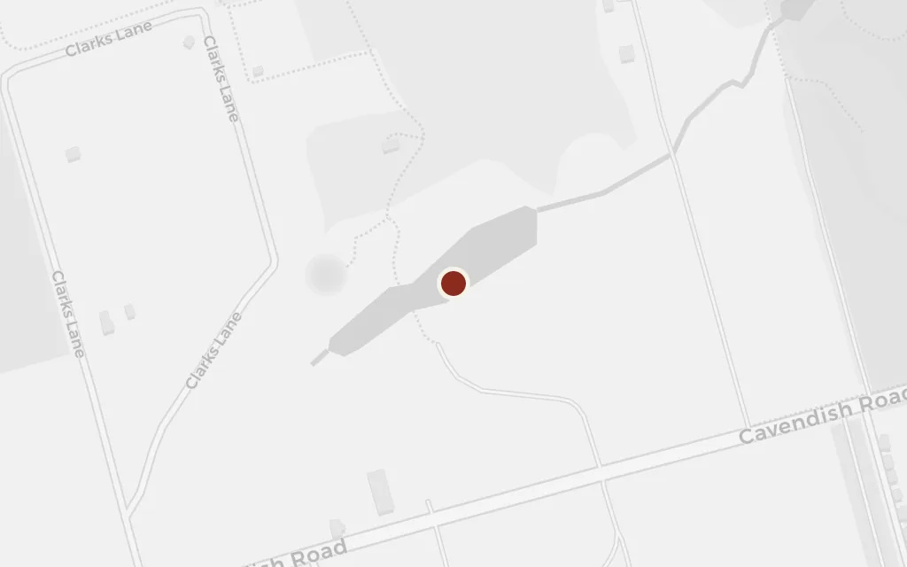 Map of The Lake of Shining Waters (Cavendish Pond) today