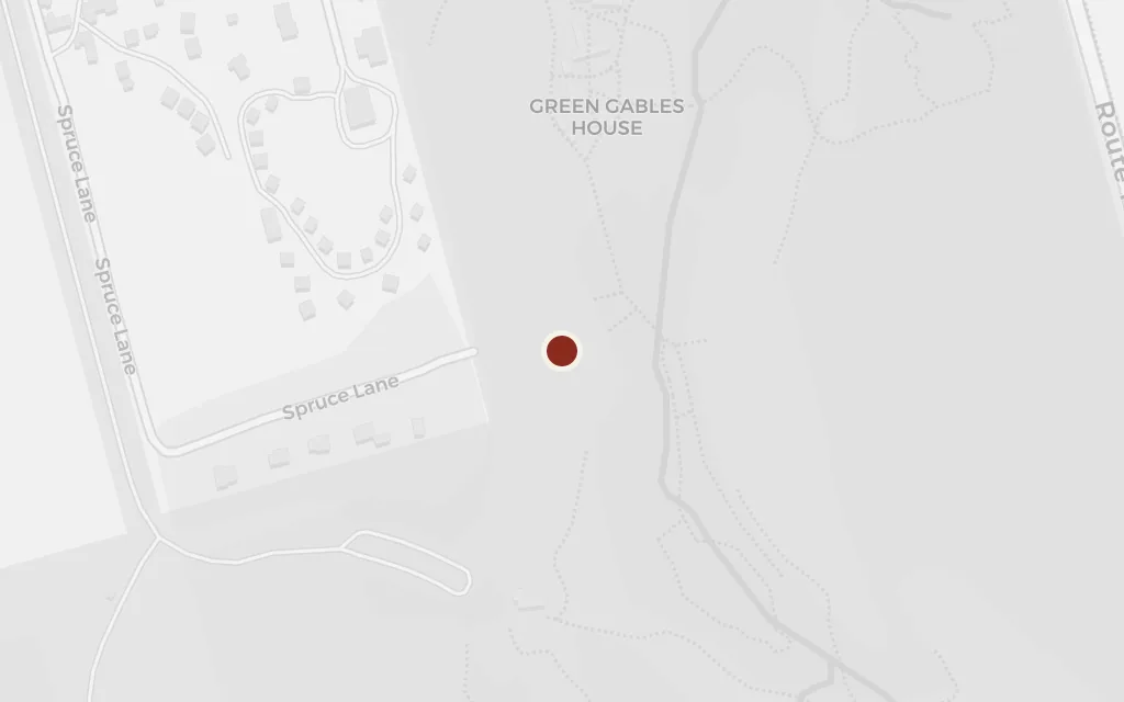 Map of Lover's Lane (Green Gables trails) today