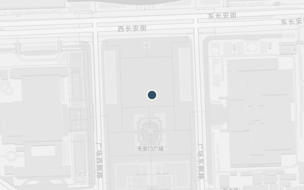 Map of Tiananmen Square today