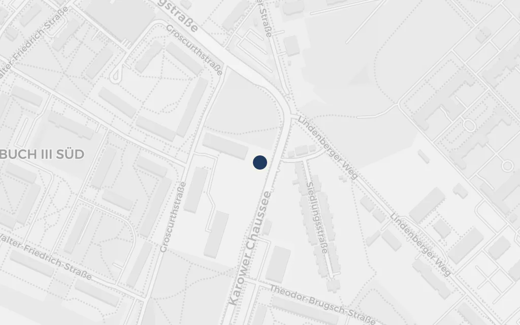 Map of The asylum at Buch today