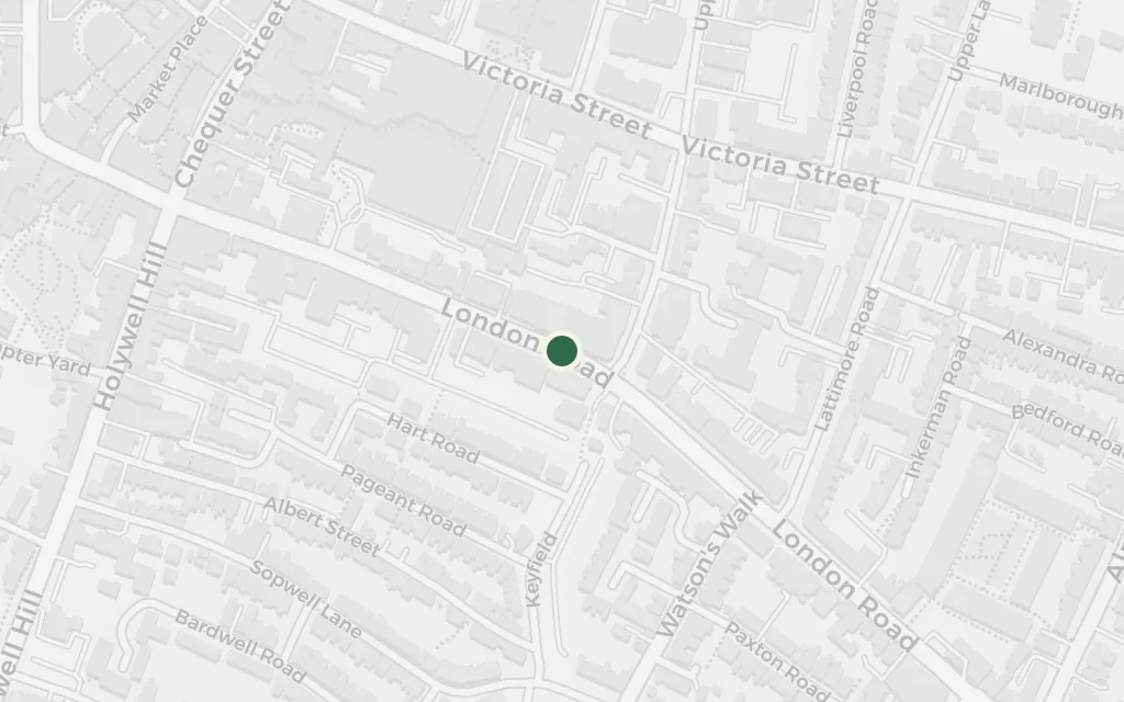 Map of Bleak House, St Albans today