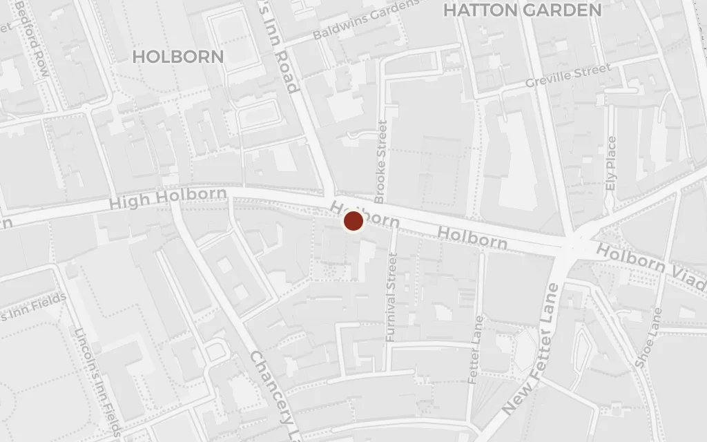 Map of Krook's shop today