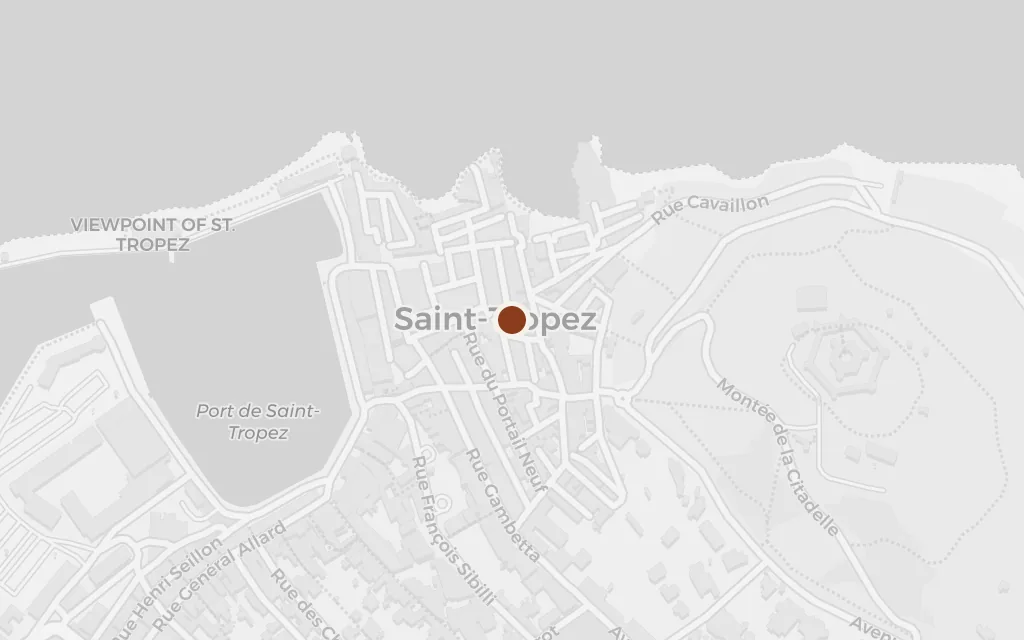 Map of Saint-Tropez today