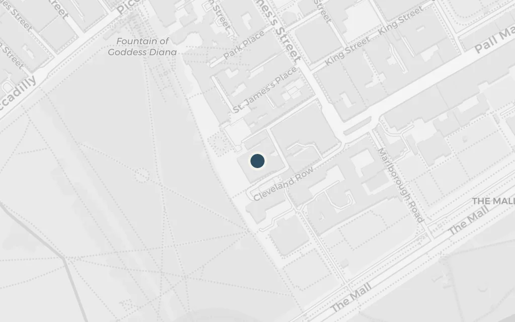 Map of Marchmain House, St James's today