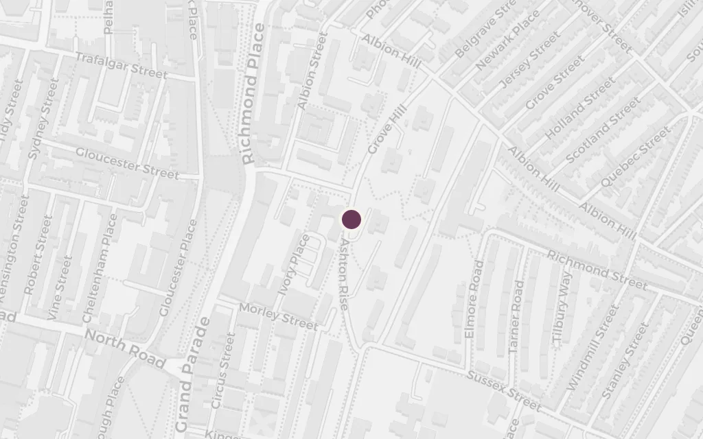 Map of Nelson Place today