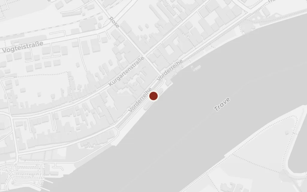 Map of Travemünde on the Baltic today