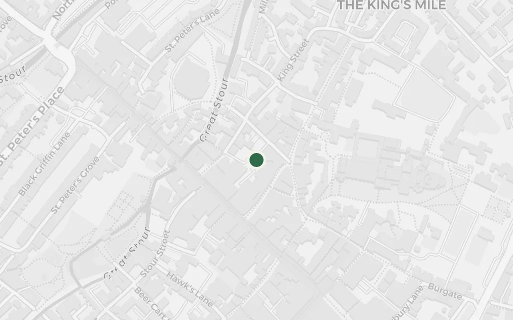 Map of The English seaside town today