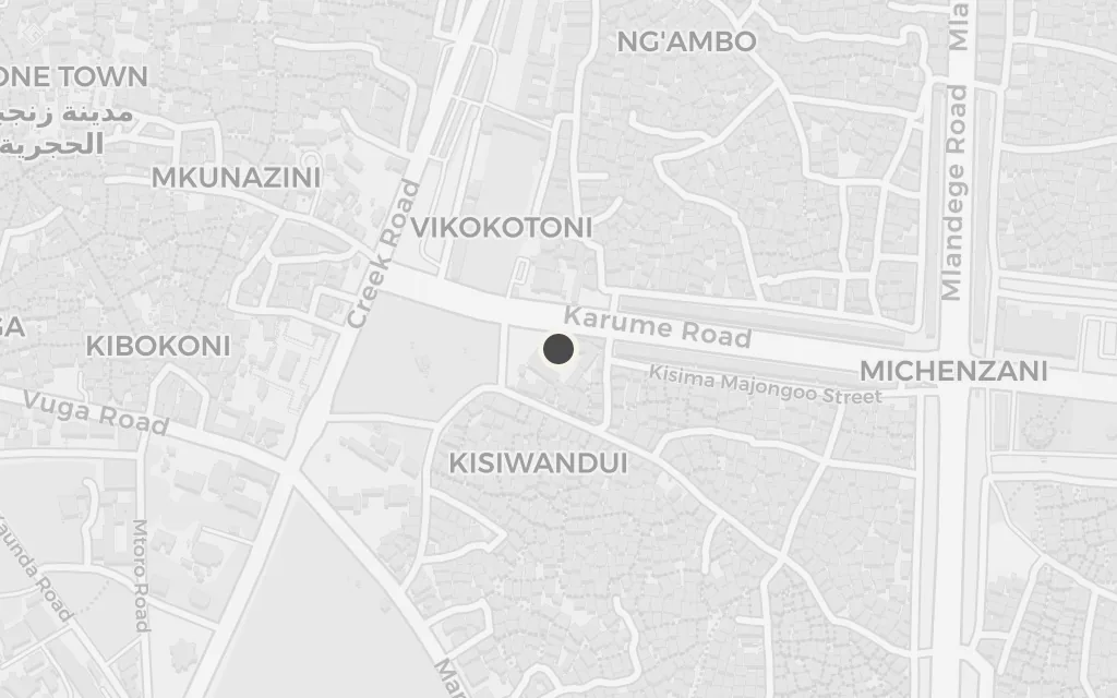 Map of Zanzibar (the revolution) today
