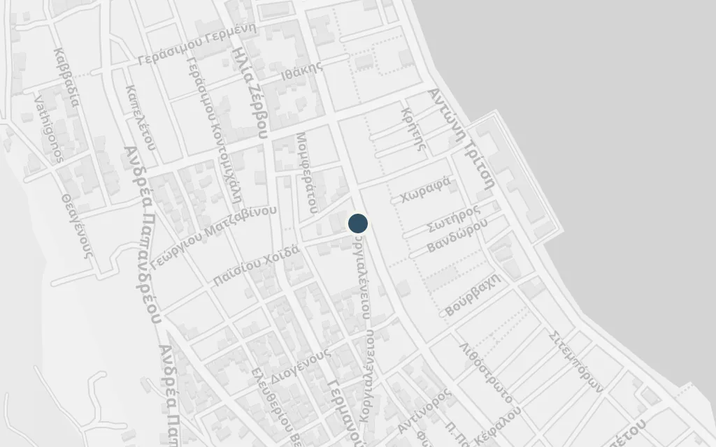 Map of Argostoli today