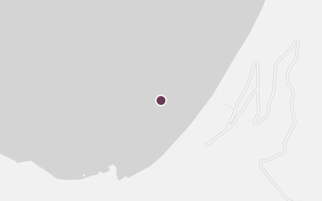 Map of Myrtos Beach and the coast today