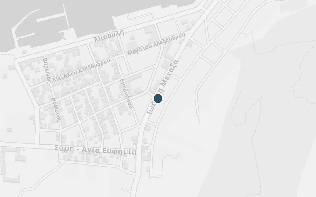 Map of Sami (the harbour) today