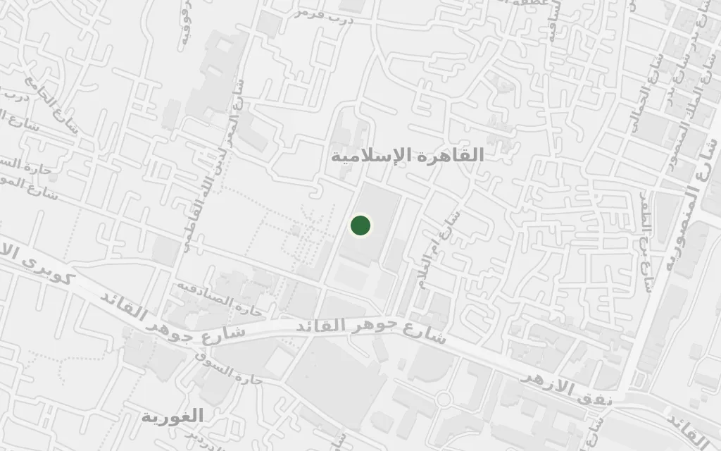 Map of The al-Husayn mosque district today