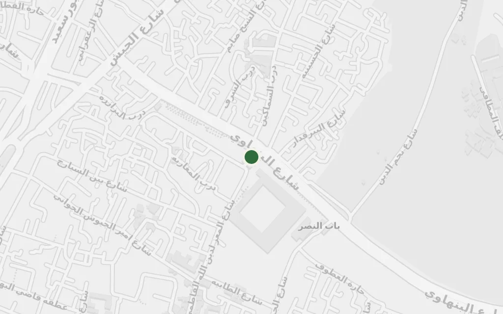 Map of Bab al-Futuh, the northern gate today