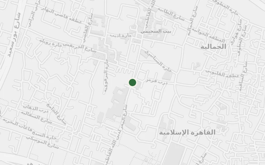 Map of Bayn al-Qasrayn, al-Muizz street today