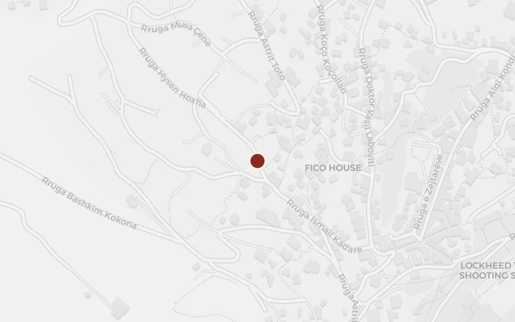 Map of The castle today