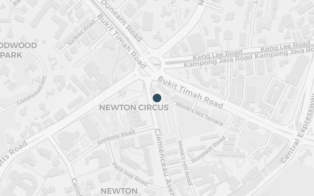 Map of Newton Food Centre today