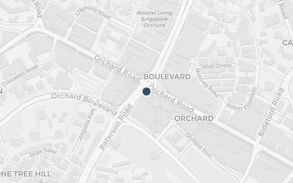 Map of Orchard Road today
