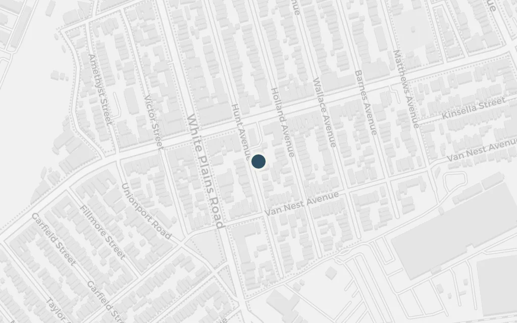 Map of Our Lady of Perpetual Succour, the Bronx today