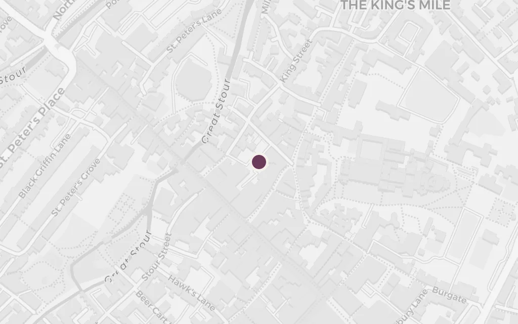 Map of Canterbury today