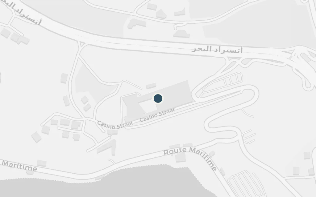 Map of Casino du Liban, Maameltein today