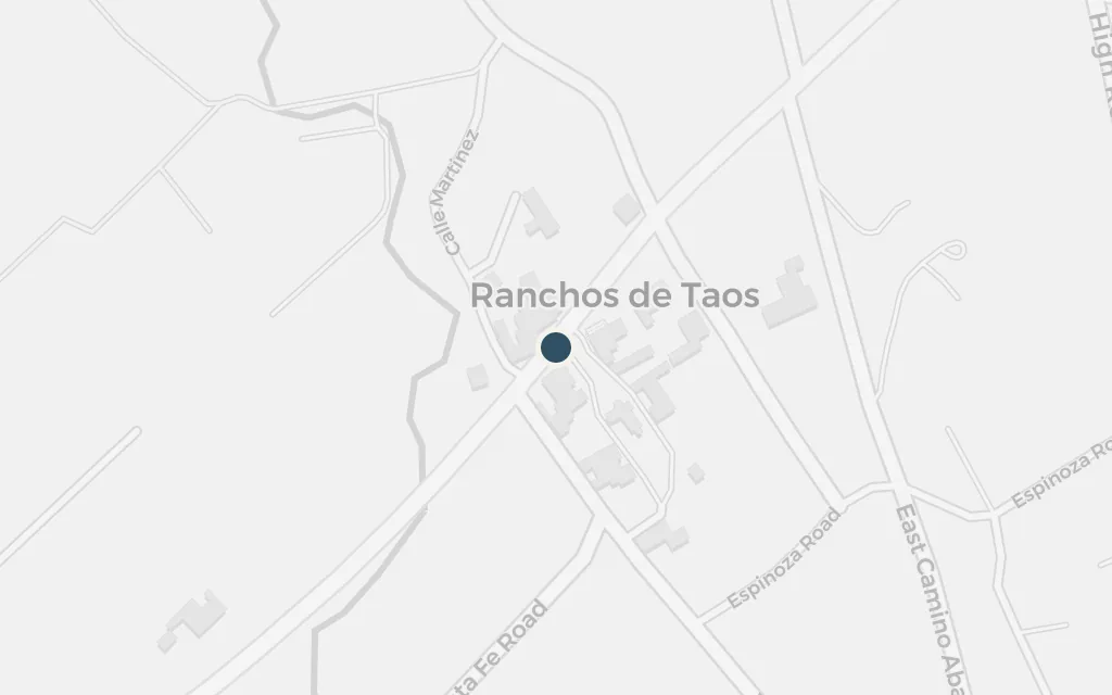 Map of Taos and Padre Martínez today